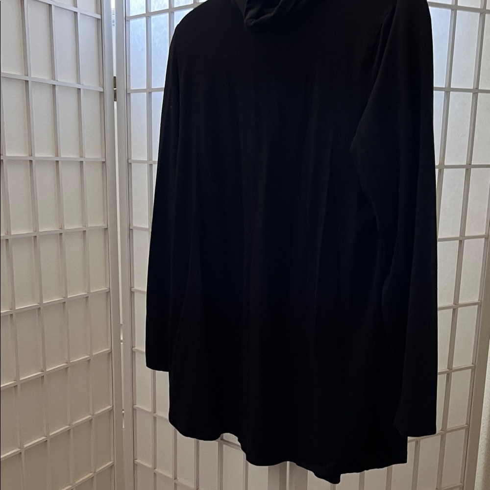 J. Jill Luxe Black Turtleneck Top